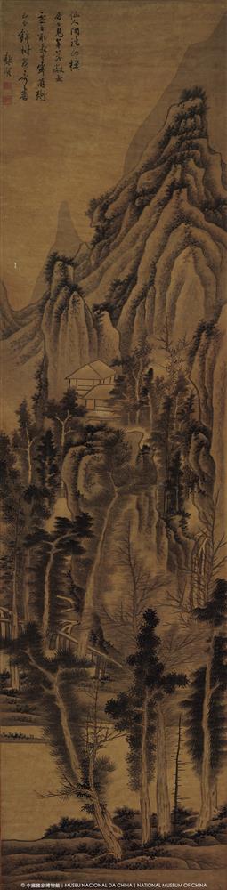 <p><strong>龔賢《白雲錦樹圖》|感受“積墨法”的深沉力量</strong></p>
<p>被譽為“八家之首”,人稱“黑龔”。 “學道”思想使龔賢善於觀察和感受自然山水,為解脫心靈重負和滿懷憂患而隱逸林泉。此圖用他標誌性的 “積墨法”層層渲染道家“煙霞仙聖”景致,山林蓊鬱,屋宇深藏,沉厚凝重。但你細看——雲霧留白處流動生氣,樹梢間透出微光。這不是單純的風景,而是一個遺民在亂世中用筆墨搭建的精神避難所。</p>
<p>_______________</p>
<p>白雲錦樹圖</p>
<p>龔賢</p>
<p>清(1644—1911)</p>
<p>絹本水墨立軸</p>
<p>縱183.5釐米 橫47釐米</p>