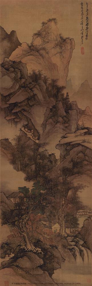 <p><strong>吳宏《倣元人山水圖》|筆如亂柴,氣勢飛揚</strong></p>
<p>八家中最“野”的一位。他用交錯奔放的“亂柴皴”繪畫山石,充滿了勁逸放達的生命力。他不滿足於溫吞的摹仿,而是要把元人的筆法變得更加自由奔放。畫中峰巒疊嶂,巨石嶙峋,草木繁茂,流水潺潺,高士端坐堂中,反映他的精神追求。</p>
<p>_______________</p>
<p>倣元人山水圖</p>
<p>吳宏</p>
<p>清康熙四年(1665)</p>
<p>絹本設色立軸</p>
<p>縱171.5釐米 橫55.3釐米</p>
