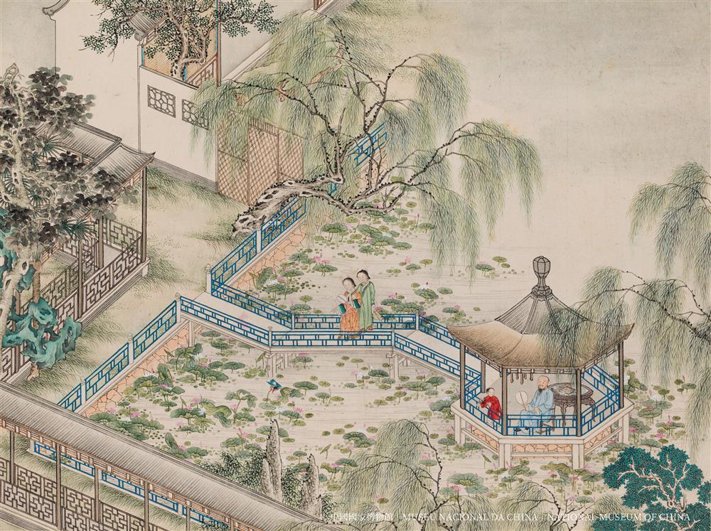 <p>第八冊:荷亭納涼(江蘇淮安清晏園夏景)</p>
