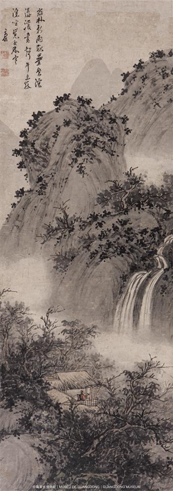 <p>高儼<br />
山中午讀圖<br />
158 × 55 cm<br />
廣東省博物館(廣州魯迅紀念館)藏</p>