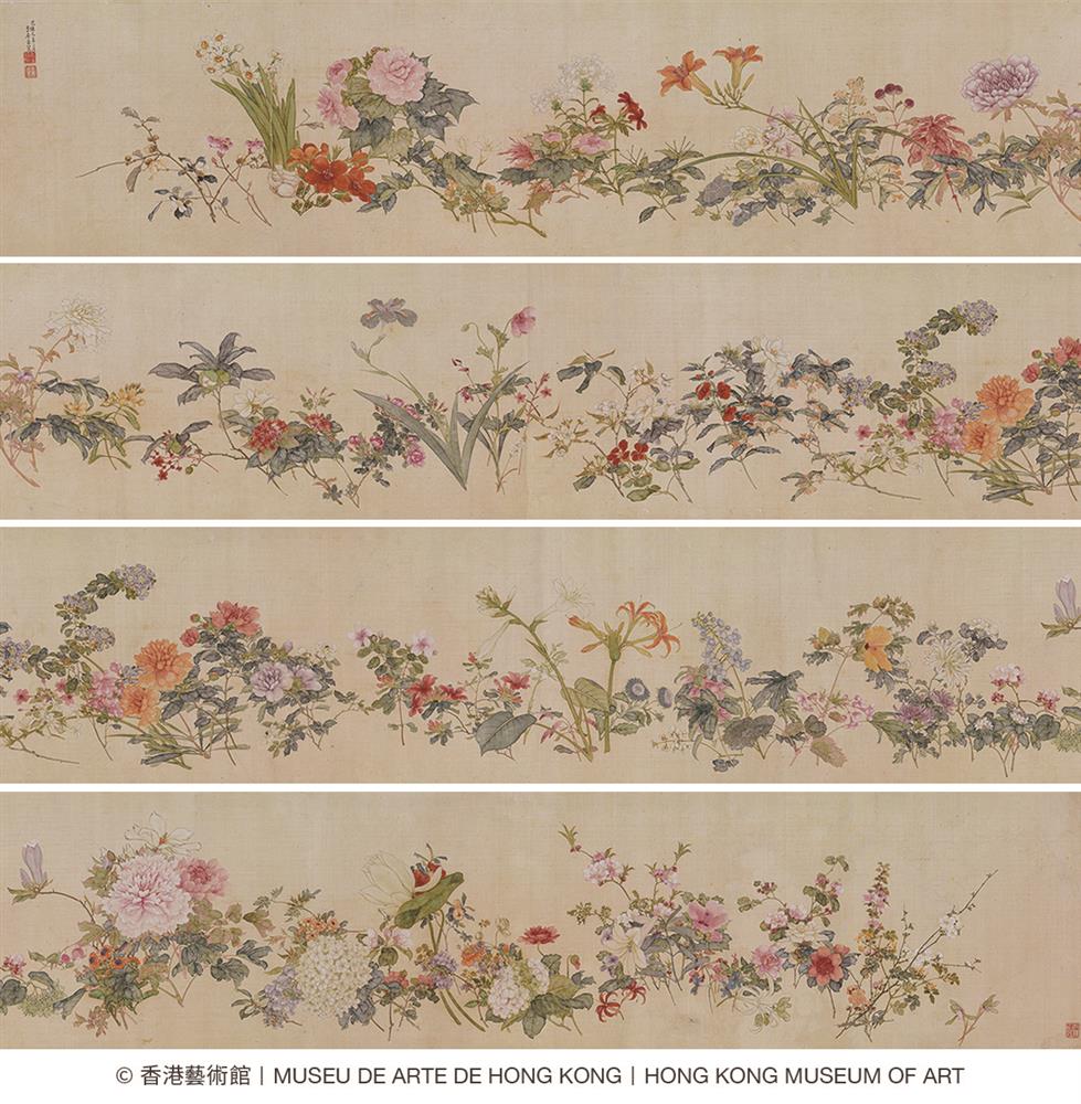 <p>居廉<br />
百花圖卷<br />
36.8 × 611 cm<br />
香港藝術館藏</p>
<p> </p>