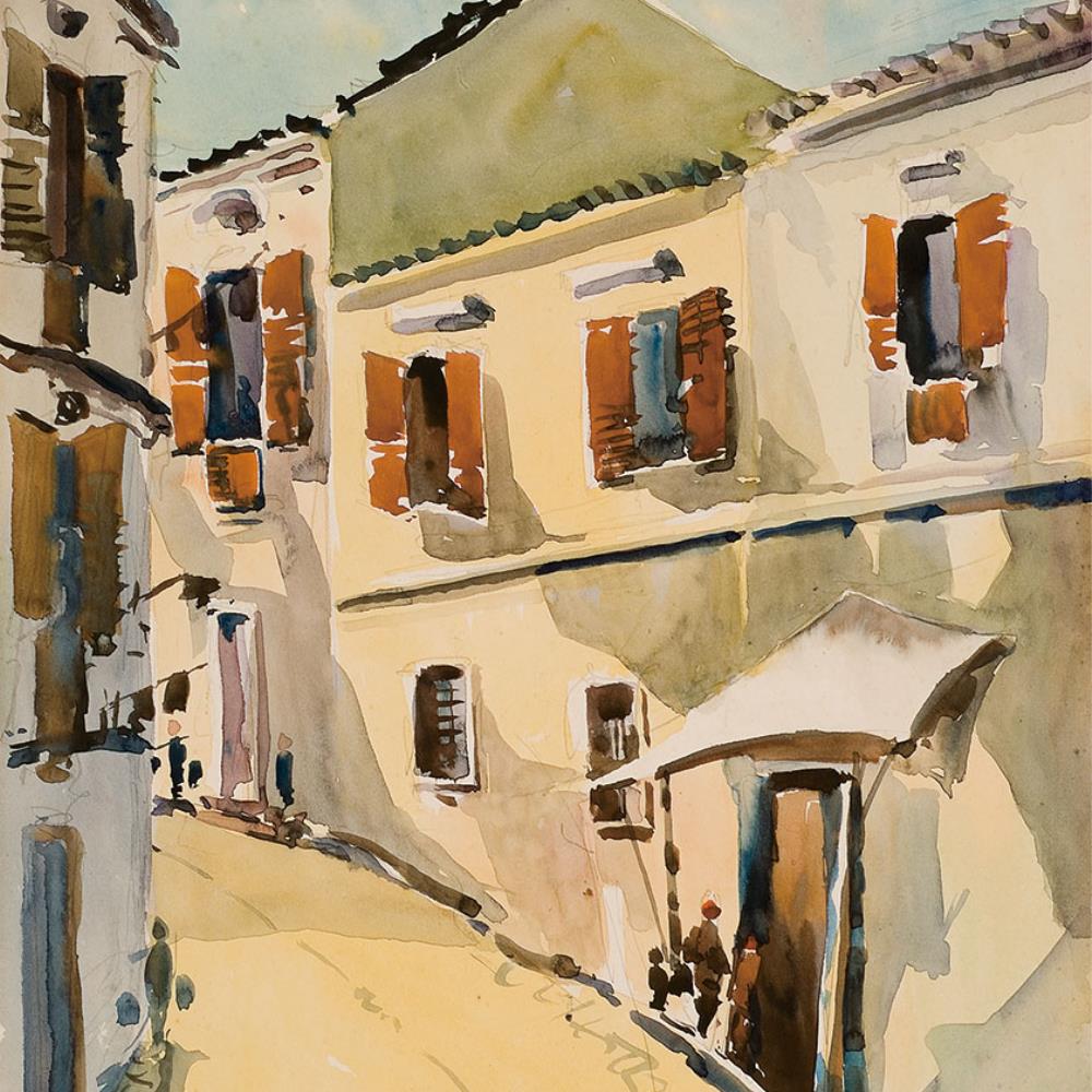 <p><strong>Paisagem</strong></p>

<p>Herculano Estorninho (1921 – 1994)</p>

<p>Aguarela sobre papel</p>

<p>38.3 x 29.4 cm</p>

<p>1971</p>

<p>A-PW1998-000083</p>
