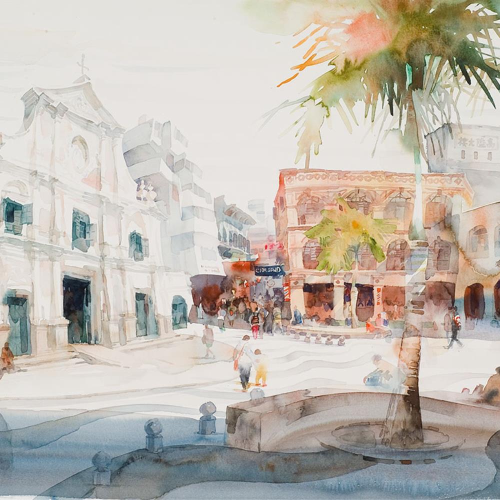 <p><strong>Largo de São Domingos</strong></p>

<p>Lio Man Cheong (1951 – )</p>

<p>Aguarela sobre papel</p>

<p>41.4 x 71.7 cm</p>

<p>1998</p>

<p>A-PW1999-000003</p>
