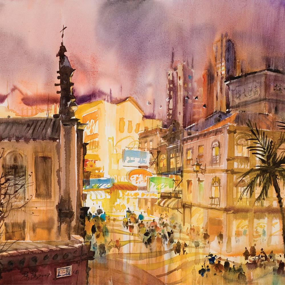 <p><strong>Largo de São Domingos à Noite</strong></p>

<p>Lai Ieng (1949 – )</p>

<p>Aguarela sobre papel</p>

<p>55 x 75 cm</p>

<p>2007</p>

<p>A-PW2007-000086</p>
