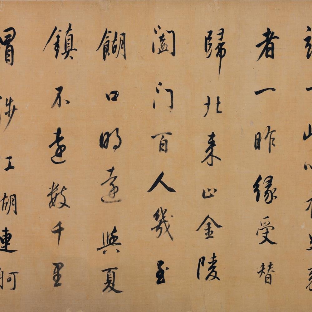 <p><strong>北固山圖</strong></p>
<p>董其昌</p>
<p>明萬曆三十六年(1608)</p>
<p>絹本設色手卷</p>
<p>縱27.5釐米 橫256釐米</p>