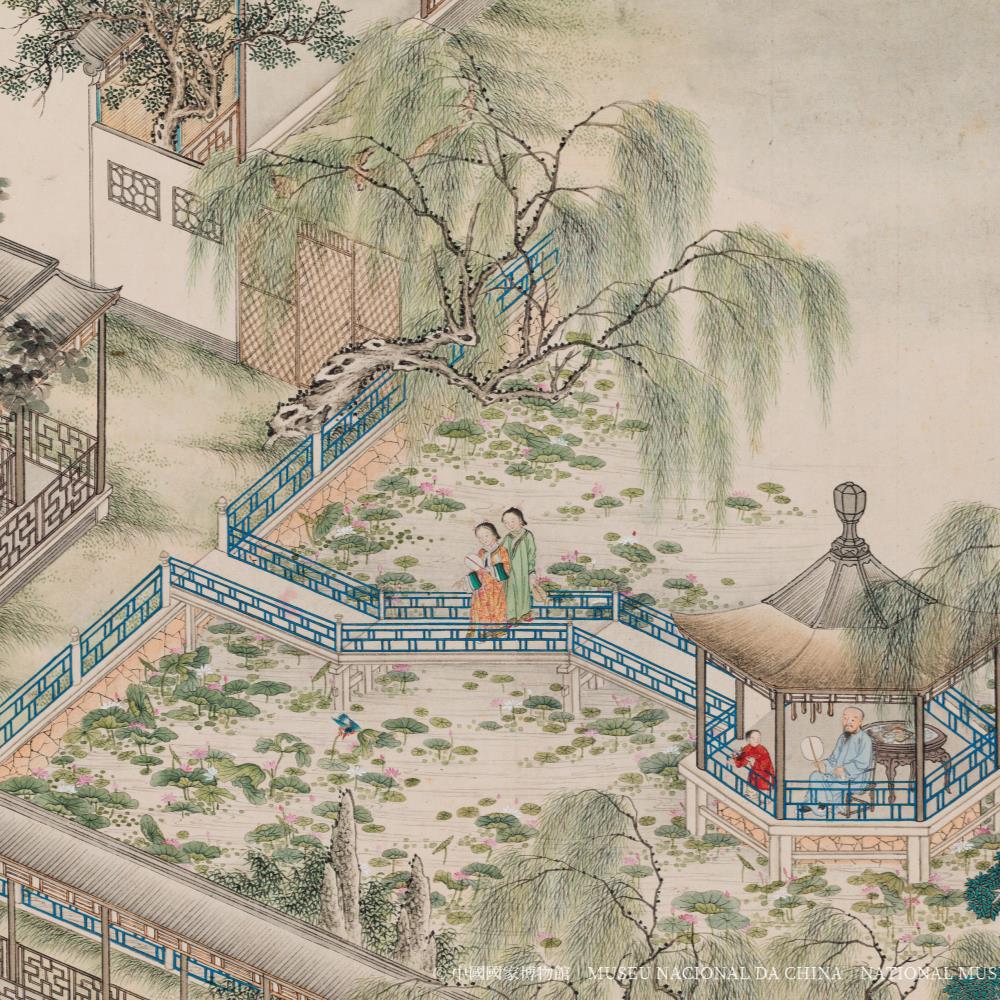 <p><strong>鴻雪因緣圖記</strong></p>
<p>汪英福、陳鑒、汪圻、麟慶</p>
<p>清(1644—1911)</p>
<p>紙本設色冊頁</p>
<p>縱24 釐米 橫31.8 釐米(每半開)</p>
